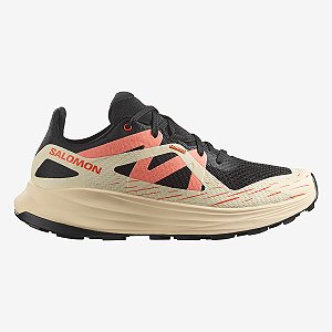 Tênis Feminino Salomon Ultra Flow Preto e Pêssego Trail Running