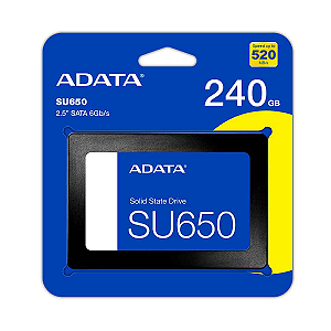 SSD ADATA 240GB 2,5" SATA 3 - ASU650SS-240GT-R