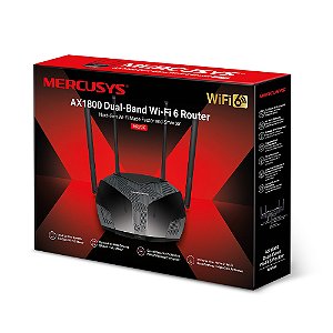 ROTEADOR WIRELESS MERCUSYS MR70X Wi-Fi 6 GIGABIT DUALBAND AX1800