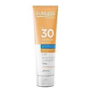 PROTETOR SOLAR FPS 30 AÇÃO REPELENTE 120ML SUNLESS