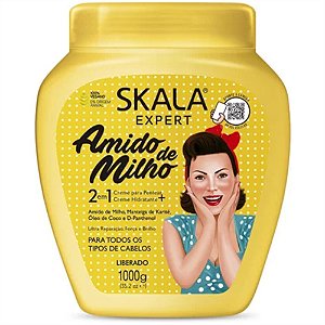 CREME DE PENTEAR + TRATAMENTO AMIDO DE MILHO 1KG SKALA