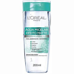 ÁGUA MICELAR EFEITO MATTE 200ML L'ORÉAL