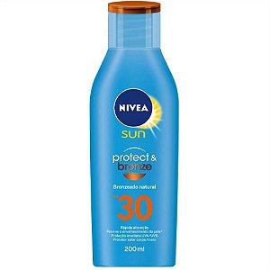 PROTETOR SOLAR CORPO E ROSTO PROTECT E BRONZE FPS 30 200ML NIVEA