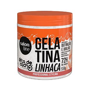 GELATINA DE LINHAÇA DEFINIÇÃO E BRILHO TO DE CACHO 550G 30452 SALON LINE
