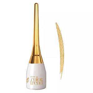 DELINEADOR LÍQUIDO DOURADO METÁLICO COLOR TREND AVON