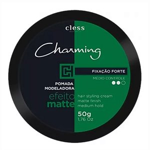 POMADA MODELADORA FORTE EFEITO MATTE CHARMING MEN 50G CLESS