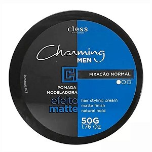 POMADA MODELADORA NORMAL EFEITO MATTE CHARMING MEN 50G CLESS