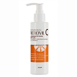 RENOVIL C SABONETE LÍQUIDO FACIAL VITAMINA C 140ML ABELHA RAINHA