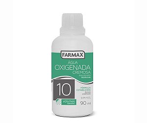 ÁGUA OXIGENADA CREMOSA 10 VOLUMES 90ML FARMAX