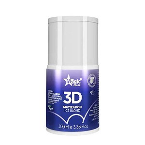 MATIZADOR 3D ICE BLOND EFEITO CINZA 100ML MAGIC COLOR