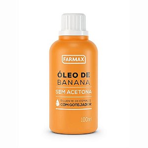 ÓLEO DE BANANA SEM ACETONA 100ML FARMAX