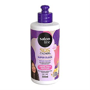 CREME PARA PENTEAR S.O.S CACHOS SUPER ÓLEOS 300ML 95269 SALON LINE