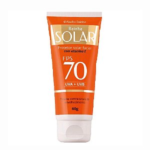 RAINHA SOLAR PROTETOR SOLAR FACIAL COM VITAMINA E FPS 70 60G ABELHA RAINHA