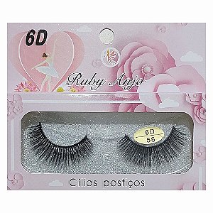 CÍLIOS POSTIÇOS RA-195 6D-56 RUBY ANJO