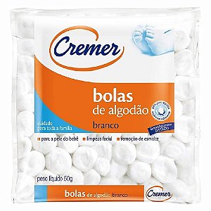 ALGODÃO EM BOLAS 50G CREMER