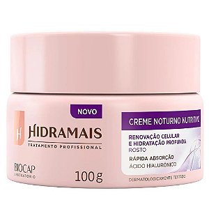 CREME HIDRATANTE FACIAL NOTURNO NUTRITIVO 10903 100G HIDRAMAIS
