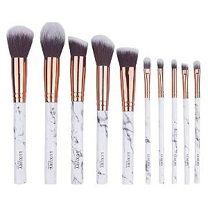 KIT 10 PINCÉIS FACIAIS MARBLE