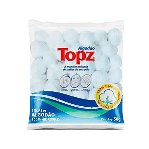 ALGODÃO EM BOLAS 50G TOPZ