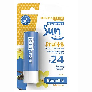 PROTETOR LABIAL FPS 24 BAUNILHA SUN DERMACHEM