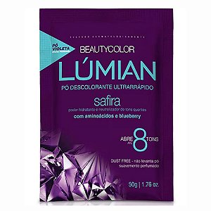 PÓ DESCOLORANTE ULTRARRÁPIDO SAFIRA PÓ VIOLETA 50G BEAUTY COLOR