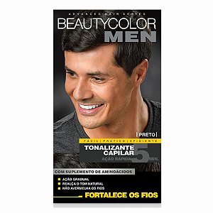 TONALIZANTE EM GEL SEM AMÔNIA PRETO BEAUTY COLOR MEN