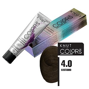 COLORAÇÃO EM CREME COLORS 4.0 CASTANHO 50G KNUT