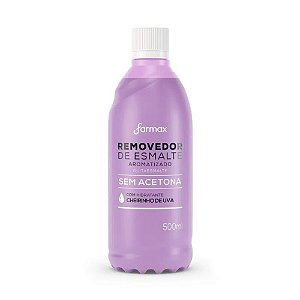 REMOVEDOR DE ESMALTE SEM ACETONA DE UVA 500ML  FARMAX