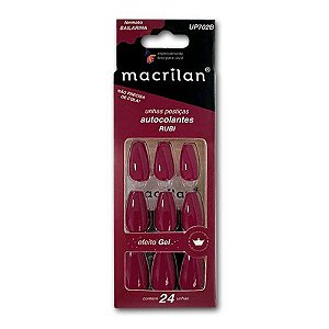 UNHAS POSTIÇAS AUTOCOLANTES BAILARINA RUBI UP702B MACRILAN