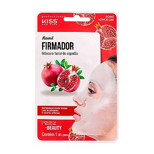 MÁSCARA FACIAL DE ALGODÃO FIRMADOR COM ROMÃ KISS NEW YORK