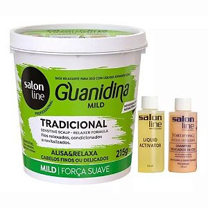 KIT GUANIDINA TRADICIONAL MILD-FORÇA SUAVE SALON LINE