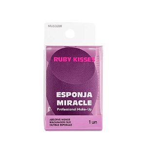 ESPONJA MIRACLE PARA MAQUIAGEM MUS02BR RUBY KISSES