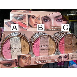 PALETA DE BLUSH ILUMINADOR E CONTORNO LA2141 LABRANCHE