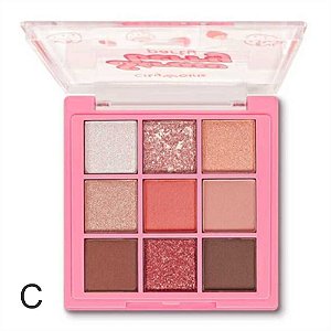 PALETA DE SOMBRA COM 9 CORES CG302-C STRAW BERRY PARTY CITY GIRLS