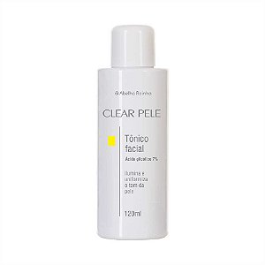 CLEAR PELE TÔNICO FACIAL COM ÁCIDO GLICÓLICO 120ML ABELHA RAINHA