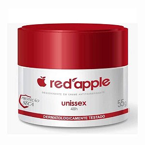 DESODORANTE EM CREME ANTITRANSPIRANTE UNISSEX 55G RED APPLE