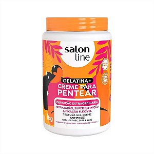 GELATINA+CREME PARA PENTEAR DEFINIÇÃO EXTRAORDINÁRIA 1KG SALON LINE