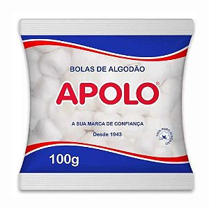 ALGODÃO EM BOLAS 100G APOLO