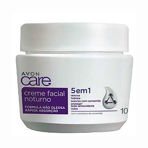 CREME FACIAL NOTURNO 5 EM 1 100G AVON CARE