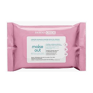 LENÇO DEMAQUILANTE MAKE OUT COM COLÁGENO 8954 DERMACHEM