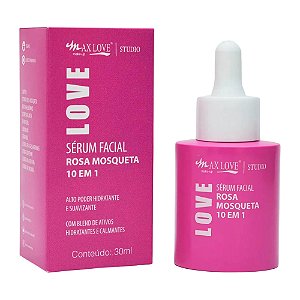 SÉRUM  FACIAL 10 EM 1 ROSA MOSQUETA 30ML MAX LOVE