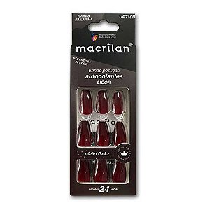 UNHAS POSTIÇAS AUTOCOLANTES BAILARINA LICOR UP710B MACRILAN
