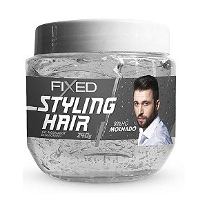 GEL FIXADOR  BRILHO MOLHADO STYLING HAIR 240G FIXED