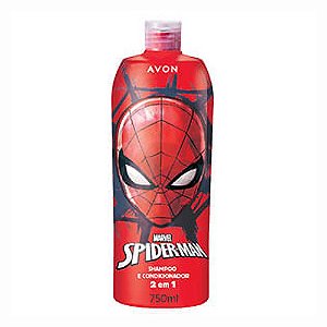 SHAMPOO E CONDICIONADOR 2 EM 1 SPIDER-MAN 750ML AVON