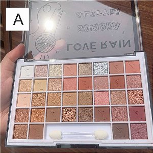 PALETA DE SOMBRAS E GLITTER LR9197 LOVÉ RAIN
