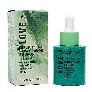 SÉRUM FACIAL PARA CRAVOS E POROS 30ML MAX LOVE