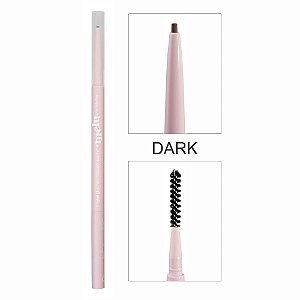 LÁPIS PARA SOBRANCELHAS 2 EM 1 MELU 03 DARK RR-2401-3 RUBY ROSE