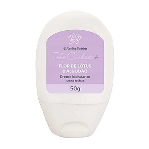 CREME HIDRATANTE PARA MÃOS FLOR DE LÓTUS & ALGODÃO 50G ABELHA RAINHA