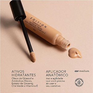 CORRETÍVO LÍQUIDO CONCEALER MEDIUM 15G OCÉANE