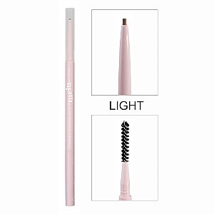 LÁPIS PARA SOBRANCELHAS 2 EM 1 MELU 01 LIGHT RR-2401-1 RUBY ROSE