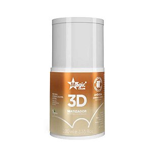MATIZADOR 3D MORENA ILUMINADA AMÊNDOA EFEITO MARROM DOURADO 100ML MAGIC COLOR